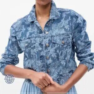 Gap × LoveShack Fancy Floral Icon Denim Jacket